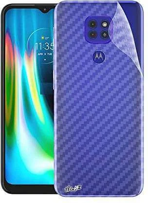 [Pack of 2]  Transparent Carbon Fibre Skin For MOTO G9